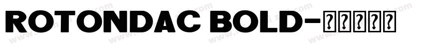 RotondaC Bold字体转换
